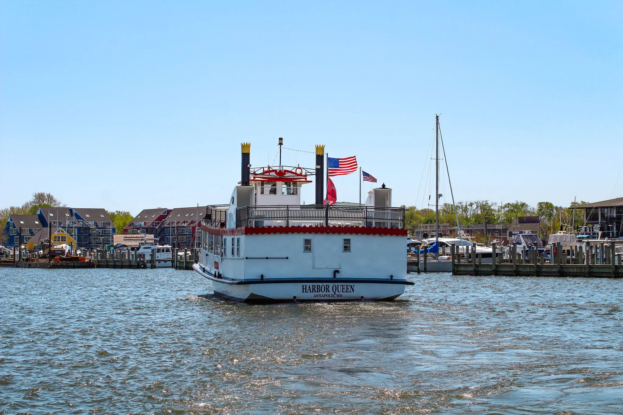 The Harbor Queen tour boat in Annapolis harbor